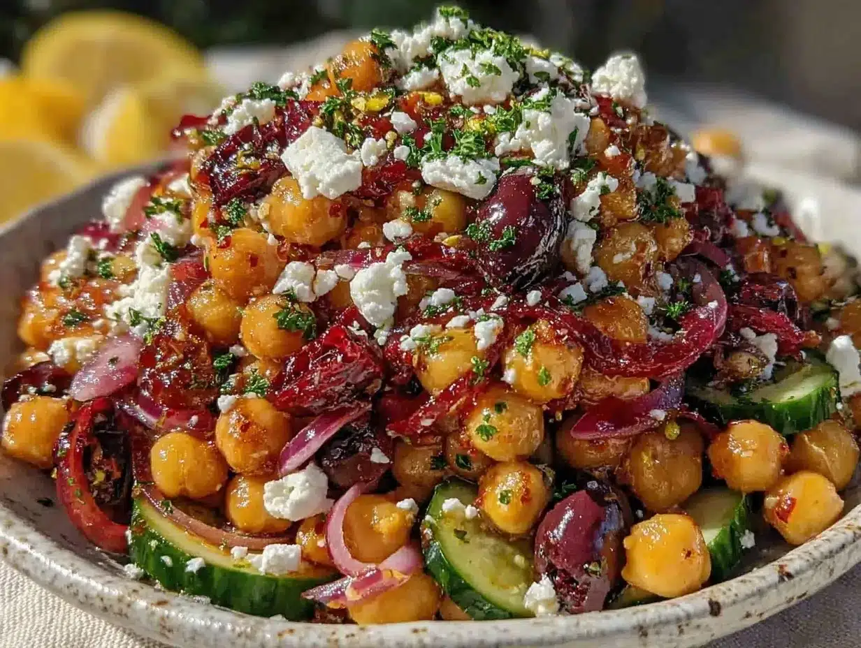 Mediterranean Chickpea Salad: 4-Ingredient Perfection 4 Mediterranean chickpea salad preparation steps