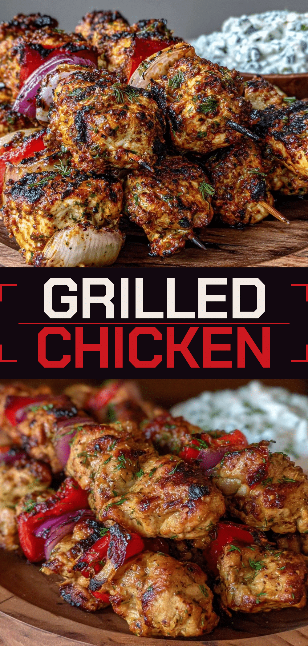 Mediterranean Grilled Chicken Skewers: Easy Tzatziki Recipe 5 Mediterranean Grilled Chicken Skewers recipe