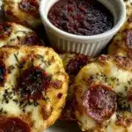 mini pizza bagels - featured image