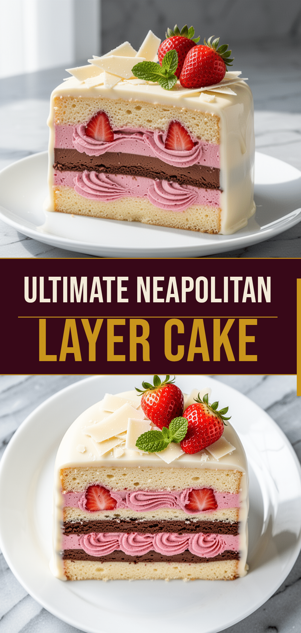 Neapolitan Layer Cake: Best Homemade 3-Layer Dessert 5 Neapolitan Layer Cake recipe