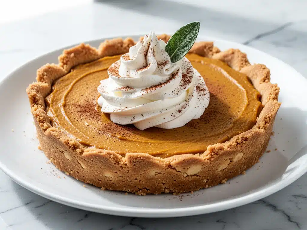no-bake fall pumpkin pie - featured image