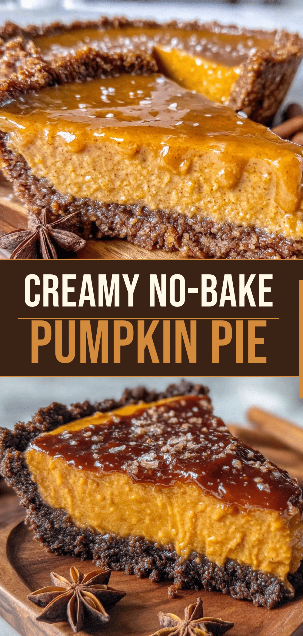 Fall No-Bake Pumpkin Pie with Gingersnap Crust 5 no-bake pumpkin pie recipe