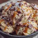 no-churn salted caramel ice cream - featured image