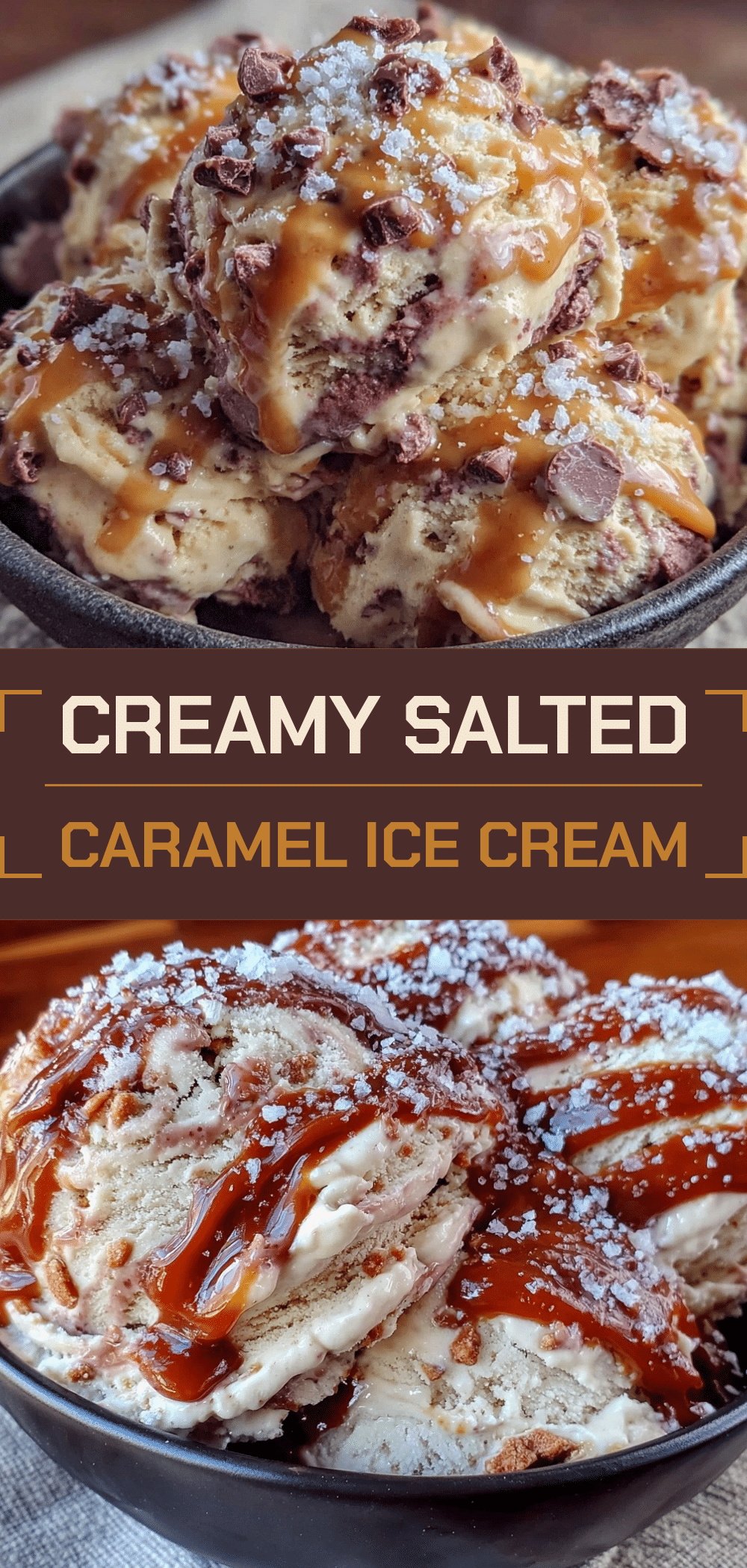 No-Churn Salted Caramel Ice Cream: Kids Love Helping! 5 no-churn salted caramel ice cream recipe