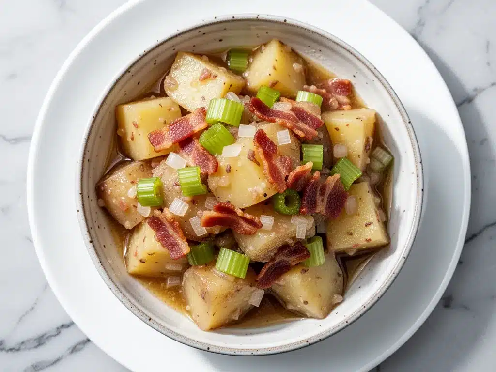 Oktoberfest German Potato Salad: 5-Ingredient Recipe 4 Oktoberfest German potato salad preparation steps
