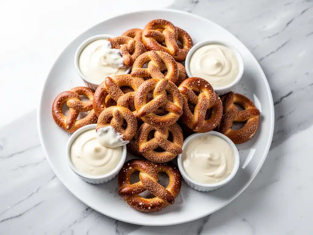 Oktoberfest Soft Pretzel Bites: Easy Sweet Vanilla Dip 4 Oktoberfest Soft Pretzel Bites preparation steps