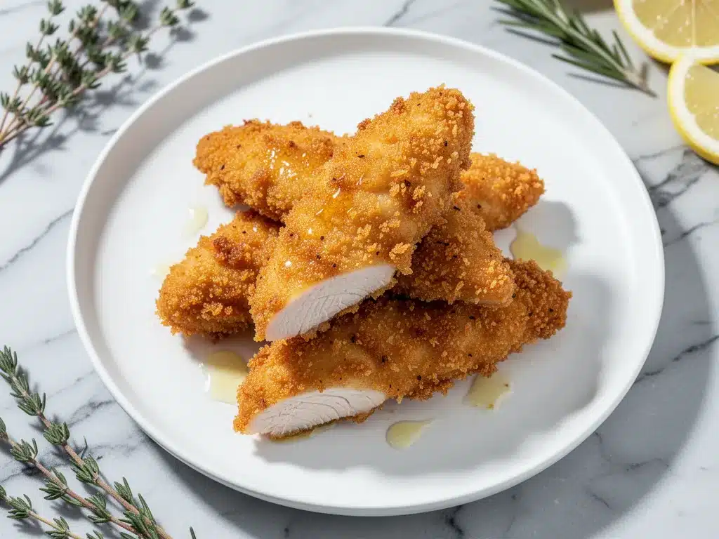 Easy Oven-Fried Chicken Tenders: 20-Minute Dinner 4 oven-fried chicken tenders preparation steps