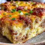 overnight breakfast casserole - featured image