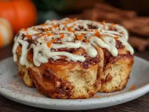 pumpkin cinnamon rolls - featured image