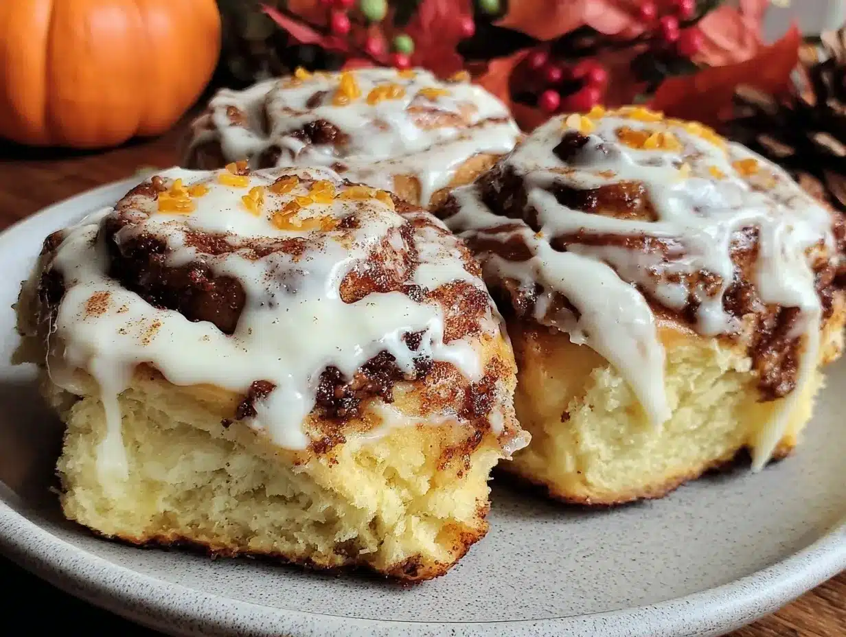 Fall Spiced Pumpkin Cinnamon Rolls: Easy 5-Ingredient Glaze 4 pumpkin cinnamon rolls preparation steps