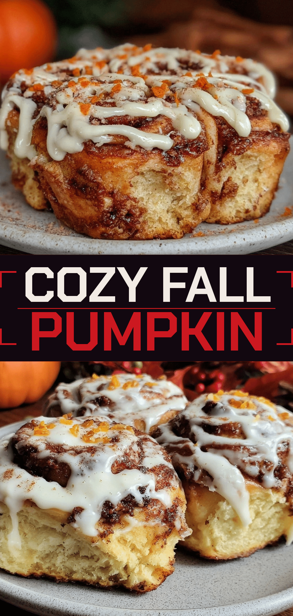 Fall Spiced Pumpkin Cinnamon Rolls: Easy 5-Ingredient Glaze 5 pumpkin cinnamon rolls recipe
