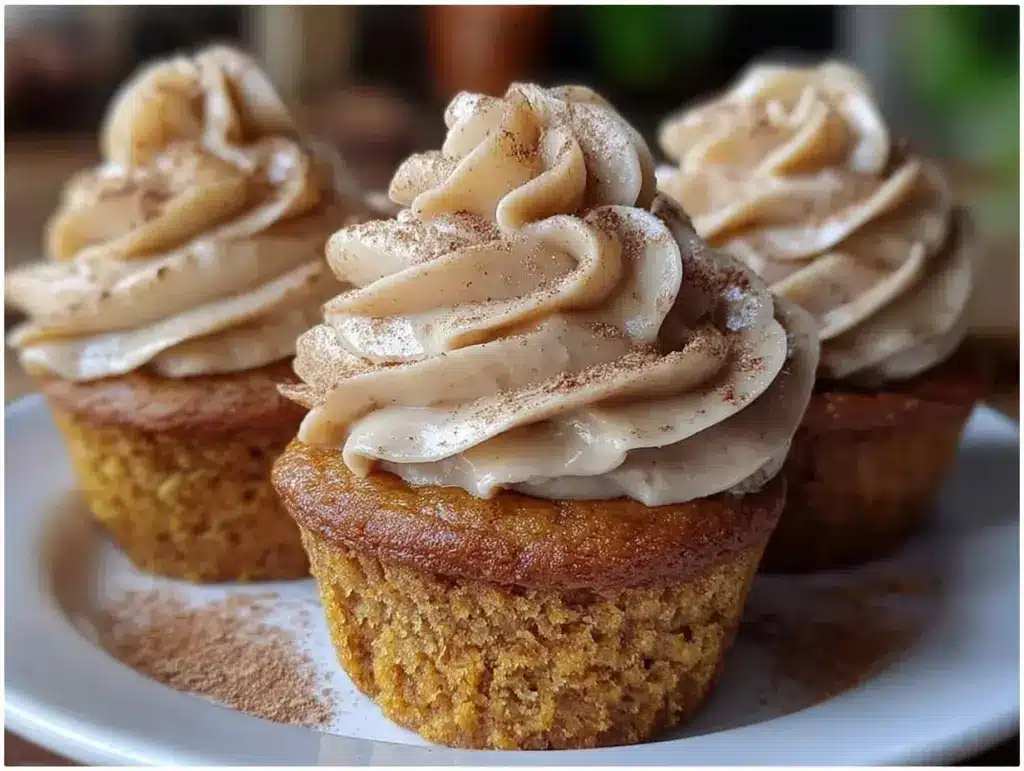 pumpkin spice latte cupcakes - featured image