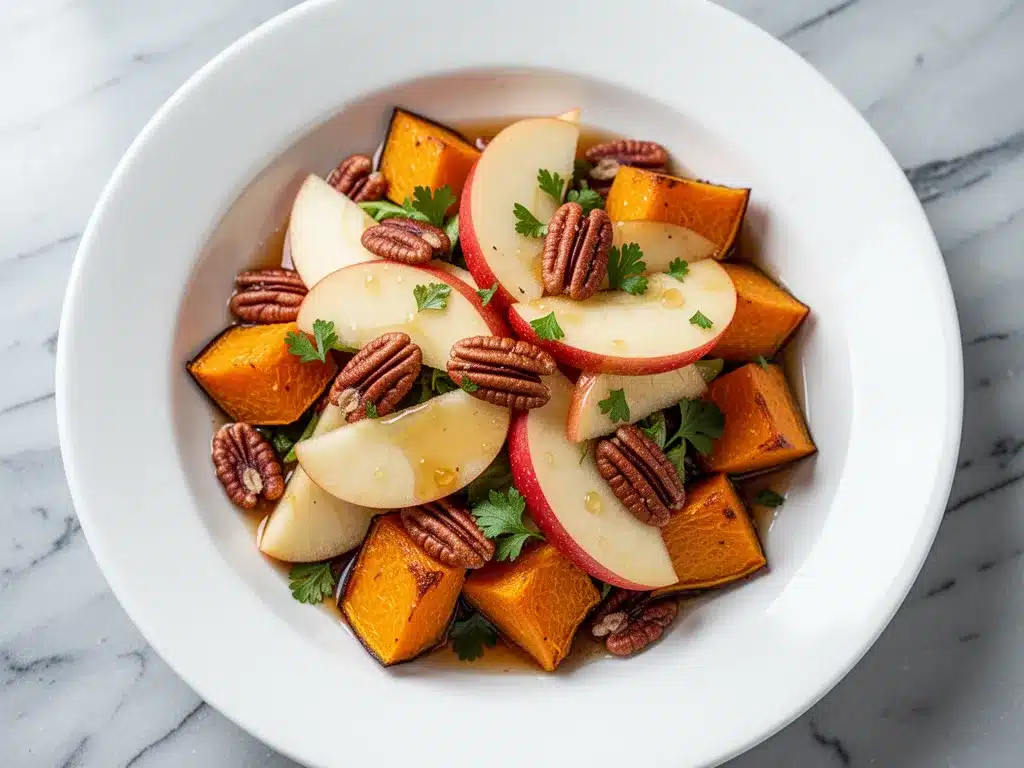 Roasted Butternut Squash and Apple Salad: Easy Weeknight Dinner 4 Roasted Butternut Squash and Apple Salad preparation steps
