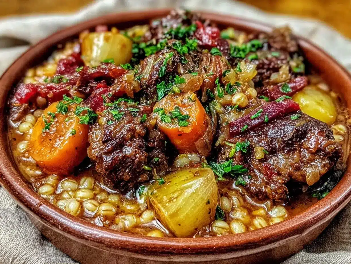 Slow Cooker Beef and Barley Stew: Best Beginner Recipe 4 slow cooker beef and barley stew preparation steps