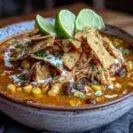 slow cooker chicken tortilla soup - featured image
