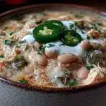 slow cooker white chicken chili - featured image