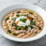 slow cooker white chicken chili - featured image