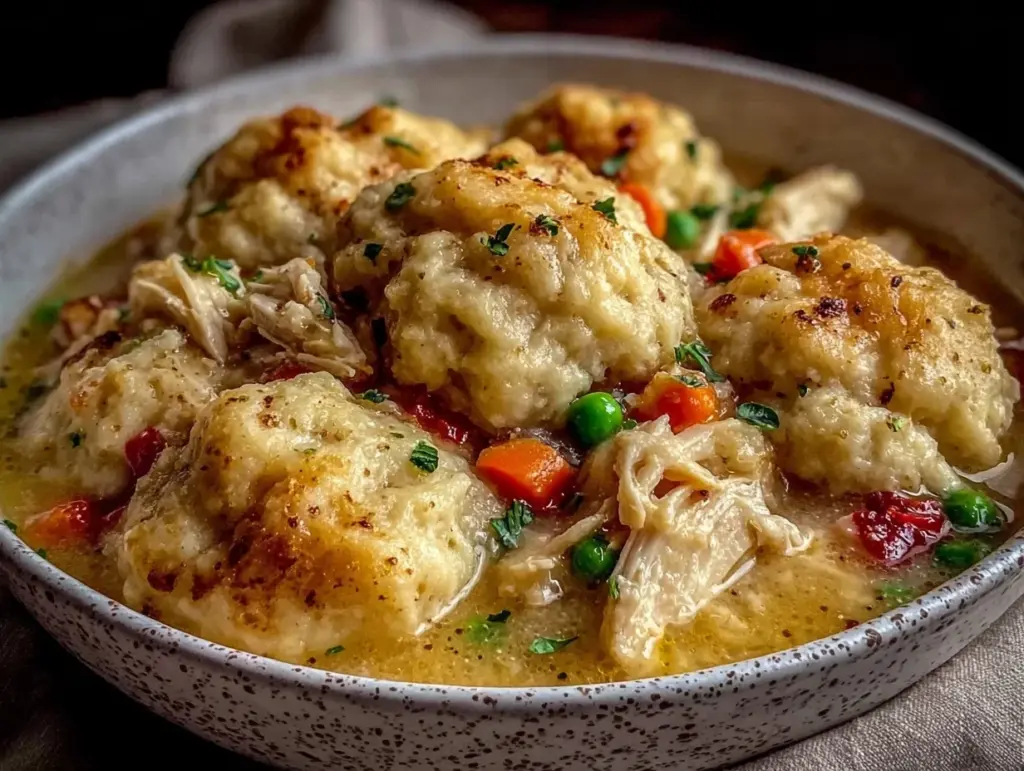 smoky chicken and dumplings - featured image
