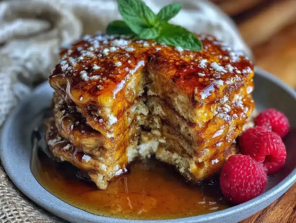 sourdough discard cinnamon sugar pancakes - featured image