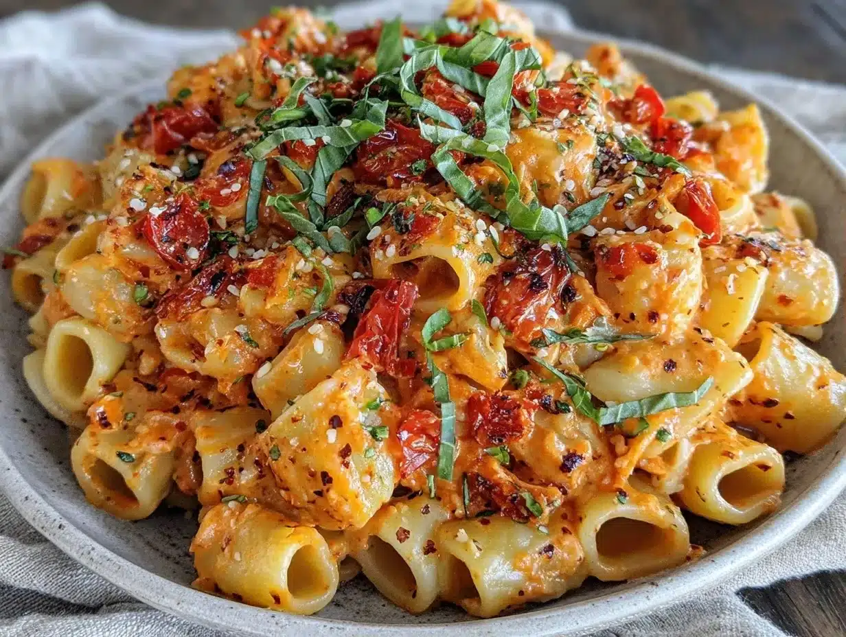 Restaurant-Style Spicy Rigatoni Vodka Pasta 4 Spicy Rigatoni Vodka Pasta preparation steps