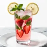 sugar-free strawberry basil lemonade - featured image