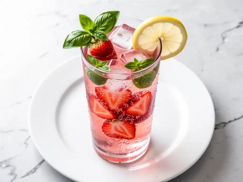 Sugar-Free Strawberry Basil Lemonade: 5-Min Refreshing Summer Drink 4 sugar-free strawberry basil lemonade preparation steps