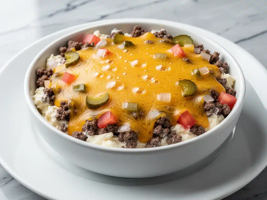Tailgate Crockpot Cheeseburger Dip - featured image