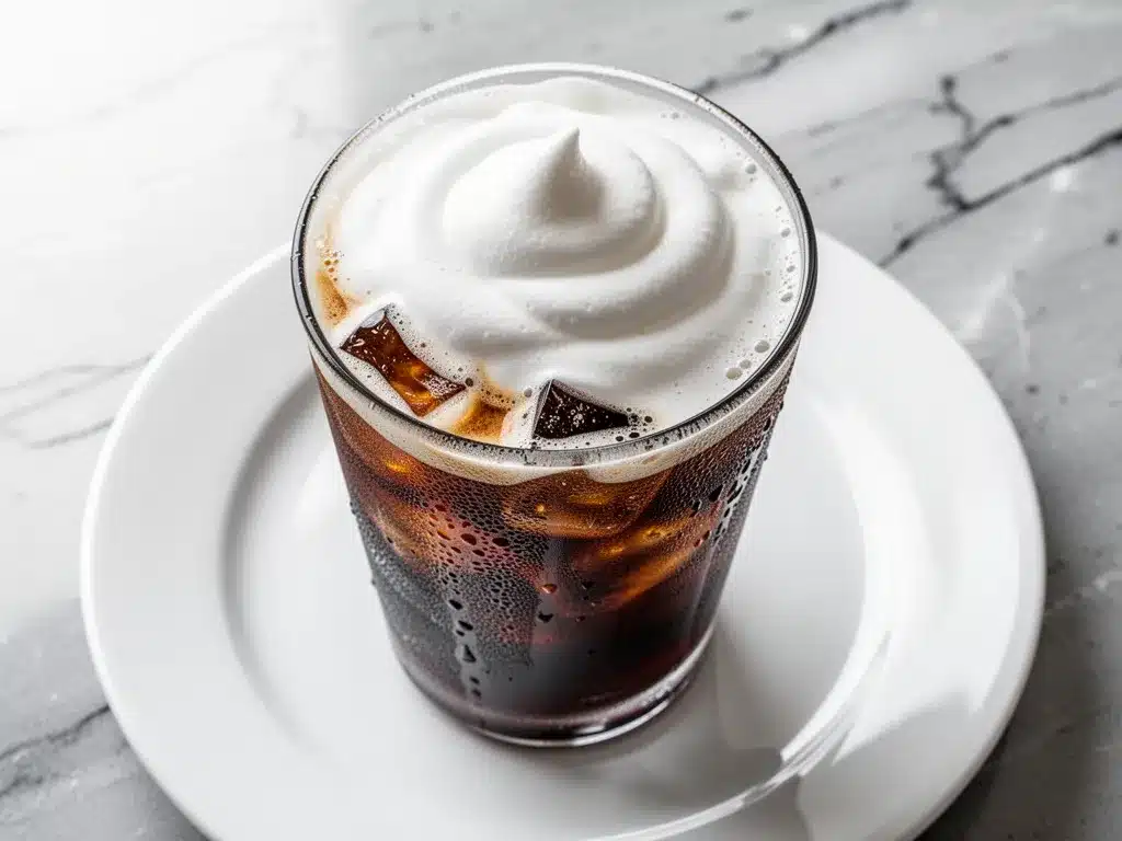 Vanilla Sweet Cream Cold Foam Iced Coffee: Easy 3-Ingredient Recipe 4 vanilla sweet cream cold foam iced coffee preparation steps