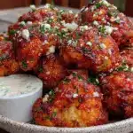 vegan buffalo cauliflower bites - featured image