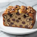 vegan chocolate chip banana bread - featured image