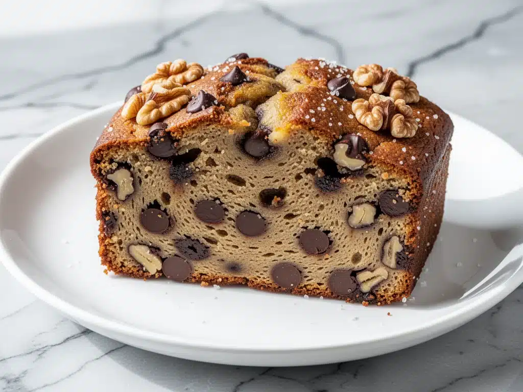 vegan chocolate chip banana bread - featured image