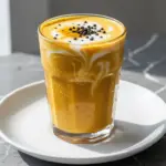 vegan golden turmeric latte - featured image