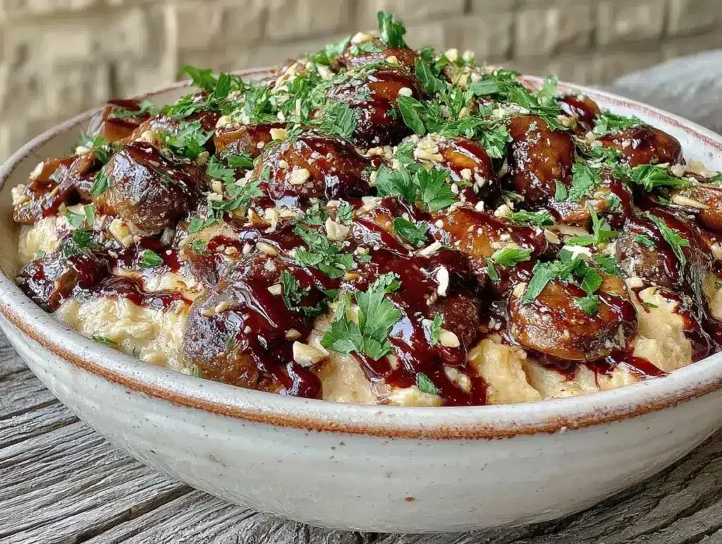 vegan one-pot mushroom stroganoff - featured image