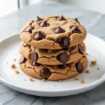 vegan peanut butter chocolate chip cookies - featured image