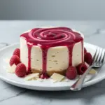 white chocolate raspberry cheesecake - featured image