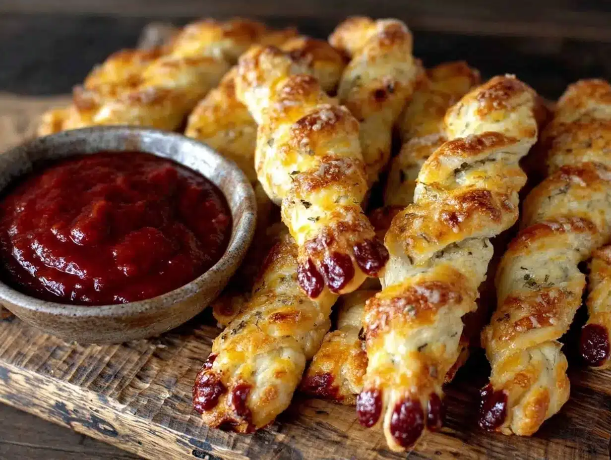 Witch Finger Breadsticks: 1-Person Halloween Budget 4 witch finger breadsticks preparation steps
